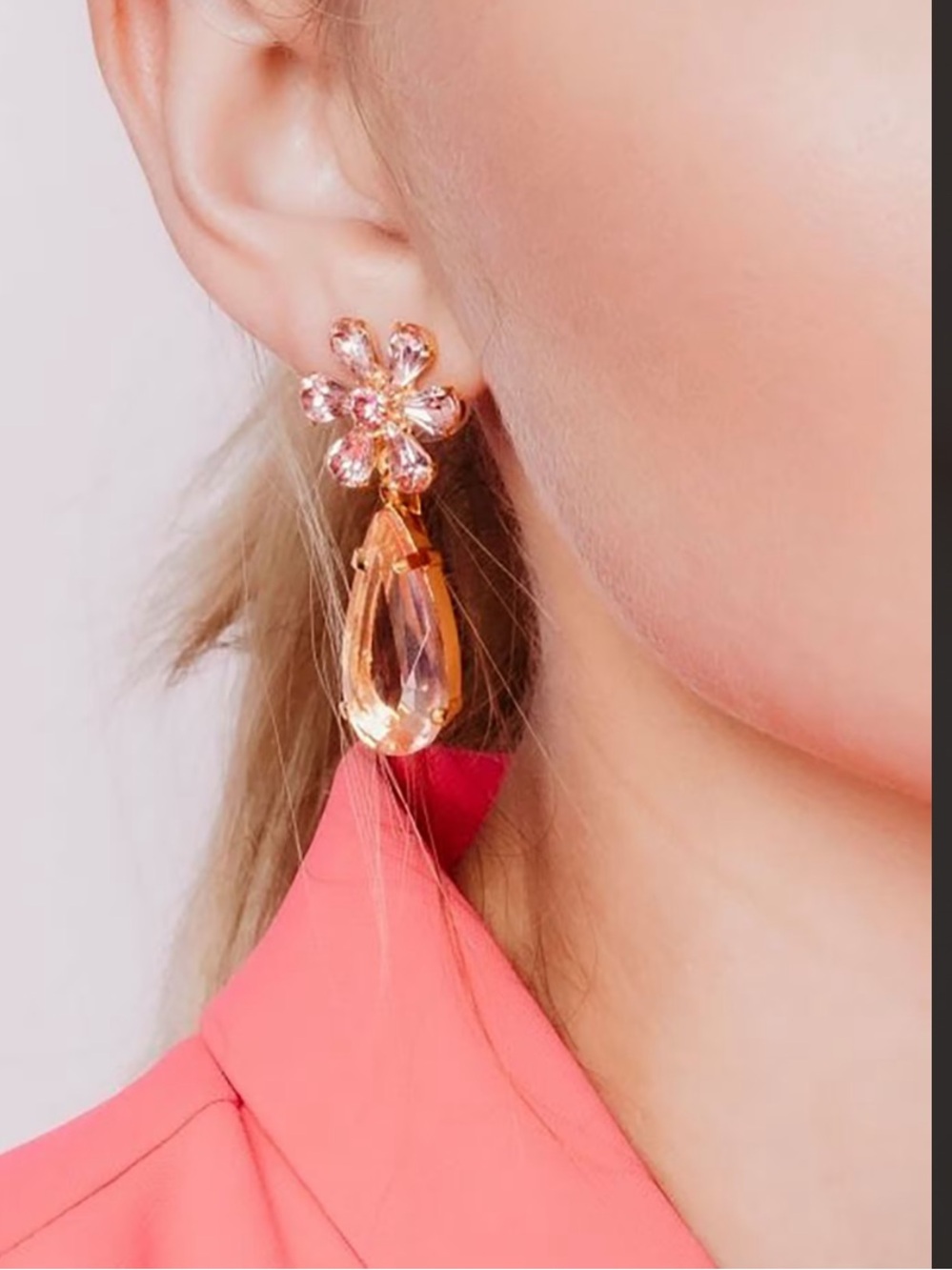 Elizabeth Cole Pink Peppa Earrings